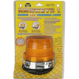 Amber Lens Magnet Mount Clear LEDs Wolo Hawkeye LED Rotating And Flashing Emergency Warning Light 3000-A 