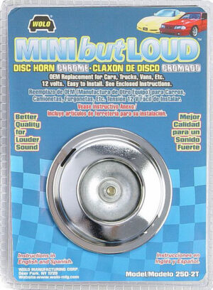 Model 250-2T MINI but LOUD™ Chrome 12-Volt 110 Decibels 480 Hz Two Terminal