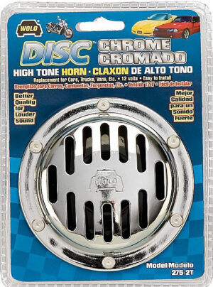 Model 275-2T / Disc Horn Chrome 12-Volt 114 Decibels 420 Hz Two Terminal