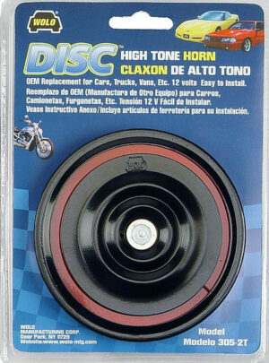 Model 305-2T   Disc Horn™  12-Volt 115 Decibels 420 Hz  Two Terminal