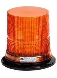 Model 3080PPM-A Apollo® 8 Amber Lens 12-60-Volt Permanent & Pipe Mount