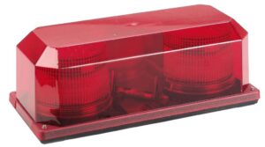 Model 3710P-R Priority® 2 Red Lens 12-24 Volt Permenant Mount Strobe