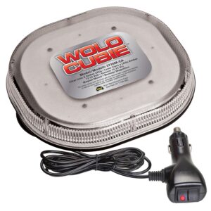 Model 3726M-CA Wolo Cubie™ Warning Light Clear Lens & Amber LEDs