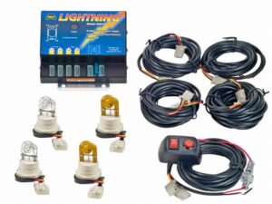 Model 8004-2CCAA LIGHTNING®  2 Clear - 2 Amber Strobe bulbs