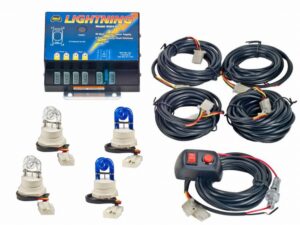 Model 8004-4CCBB  LIGHTNING®  2 Clear - 2 Blue Strobe Bulbs