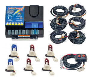 Model 8006-12-2B4R  LIGHTNING PLUS®  2 Blue - 4 Red Strobe Bulbs