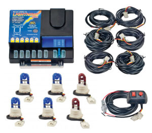 Model 8006-13-4B2R  LIGHTNING PLUS®  4 Blue - 2 Red Strobe Bulbs