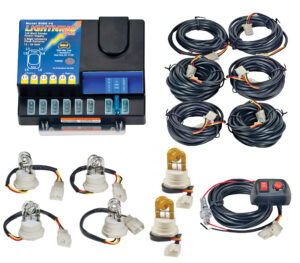 Model 8006-2-4C2A  LIGHTNING® PLUS  4 Clear - 2 Amber Strobe Bulbs