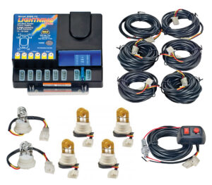 Model 8006-3-2C4A  LIGHTNING® PLUS  2 Clear - 4 Amber Strobe Bulbs