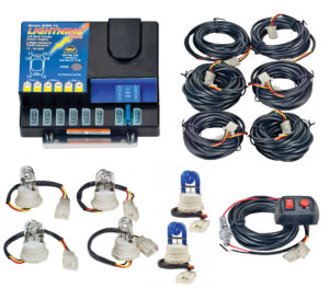 Model 8006-5-4C2B  LIGHTNING® PLUS  4 Clear - 2 Blue Strobe Bulbs