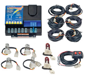 Model 8006-8-4C2R  LIGHTNING® PLUS  4 Clear - 2 Red Strobe Bulbs