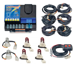 Model 8006-9-2C4R  LIGHTNING® PLUS  2 Clear - 4 Red Strobe Bulbs