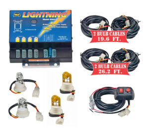 Model 8104XL-2CCAA  LIGHTNING® XL  2 Clear - 2 Amber Strobe Bulbs