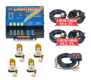 Model 8104XL-3AAAA  LIGHTNING® XL  4 Amber Strobe Bulbs