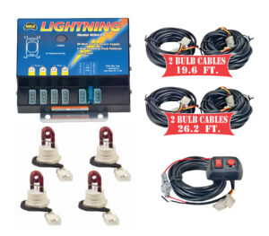 Model 8104XL-7RRRR  LIGHTNING® XL  4 Red Strobe Bulbs