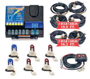 Model 8106XL-12-2B4R  LIGHTNING PLUS® XL  2 Blue - 4 Red Strobe Bulbs