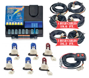 Model 8106XL-13-4B2R  LIGHTNING PLUS® XL  4 Blue - 2 Red Strobe Bulbs
