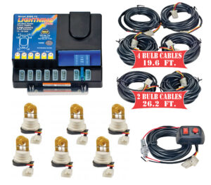 Model 8106XL-4-6A  LIGHTNING PLUS® XL  6 Amber Strobe Bulbs