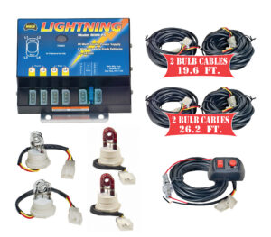 Model 8104XL-6CCRR  LIGHTNING® XL  2 Clear - 2 Red Strobe Bulbs