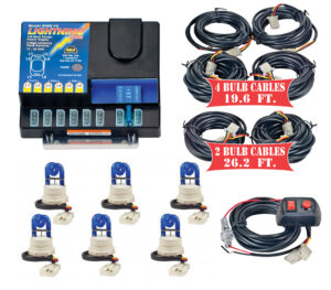Model 8106XL-7-6B  LIGHTNING PLUS® XL  6 Blue Strobe Bulbs
