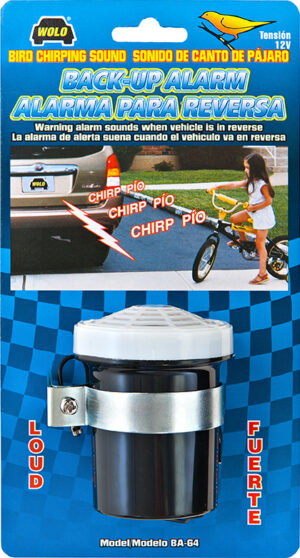 Model BA-64  Bird Chirp Back-Up Alarm  12-Volt 108 Decibel